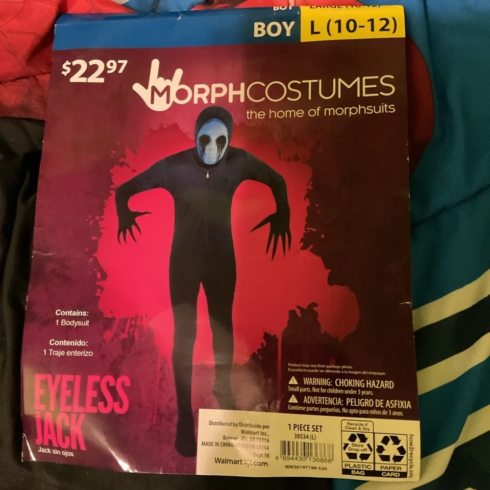 MorphCostumes Eyeless‎ Jack Bodysuit